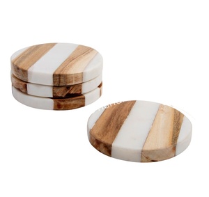Juego de posavasos creativo de resina de madera maciza para té Kungfu, alfombrilla para taza de té de resina y posavasos de epoxi de cristal, artesanías de resina - Product Image 1