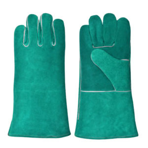 Gants longs en cuir de vachette pleine fleur, robustes, respirants et durables, avec manchette de sécurité pour le soudage, la lutte contre les incendies, la construction et l'usage industriel - Product Image 6