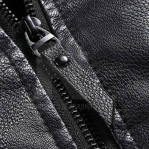 เสื้อแจ็คเก็ตหนังผู้ชายคุณภาพสูง สไตล์วินเทจ แฟชั่นลำลอง เสื้อแจ็คเก็ตหนังแท้สำหรับผู้ชาย เสื้อคลุมทันสมัยสำหรับฤดูใบไม้ร่วงและฤดูหนาว - Product Image 5