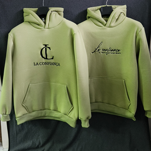 Sweat-shirts unisexes confortables en polaire de qualité supérieure, imprimés sur mesure, écologiques, à motif uni, élégants, avec broderie floquée, décontractés, à enfiler - Product Image 2