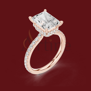 ROSA 14K Floral design <b>adjustable</b> <b>ring</b> for women - Product Image 1