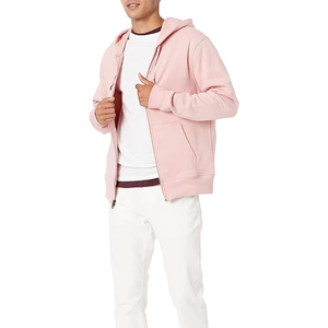 Haute qualité hiver hommes fermeture éclair sweats à capuche 100% coton polaire respirant séchage rapide tenue décontracté couleurs et Logo personnalisés - Product Image 3