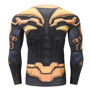 Unisex Long Rash Guard for Adults Custom Print BJJ Spandex with UV Protection and <b>Compression</b> Wholesale Sport Shorts - Product Image 5