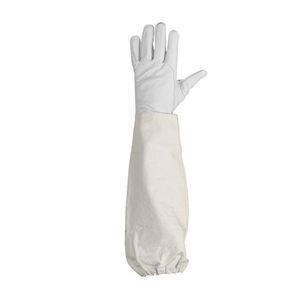 Gants d'apiculture à manchette élastique de haute qualité avec manches longues en toile ventilées en cuir ignifuge en gros à prix raisonnable - Product Image 2
