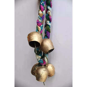 Handmade Multicolor Boho Theme 11-Bell Chimes Hanging String <b>Garden</b> Patio Decoration - Product Image 4