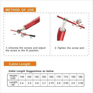 Giá tốt nhất mang Bỏ qua dây có thể điều chỉnh tốc độ dây cho bỏ qua Workout tập thể dục Tập Thể Dục Đào Tạo nhảy dây - Product Image 4