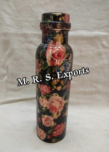 Suministro directo de fábrica, botellas de cobre sólido hechas a mano, botellas de agua de cobre metálico para estudiantes universitarios escolares por M. R. S. EXPORTACIONES - Product Image 6