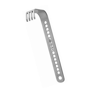 Retractores para uso médico Retractor de cadera hoja larga estándar curvada Plana 1 "* 4", 8 "mango Reutilizable Acero inoxidable quirúrgico de EE. UU. - Product Image 1