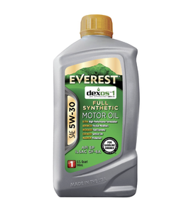 Aceite de Motor Everest dexos1 GEN 3 Totalmente Sintético SAE 5W-30, Paquete de 6, 1 Cuarto de Galón - Product Image 1