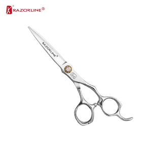 Ciseaux de <span class=keywords><strong>coiffure</strong></span> professionnels Razorline Japan440C 6,0 pouces, logo personnalisé, CNC, or rose/argent, pour fournitures de <span class=keywords><strong>salon</strong></span> de <span class=keywords><strong>coiffure</strong></span> - Product Image 4