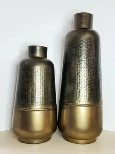 Pots de vase à fleurs en aluminium moulé modernes de haute qualité pour l'intérieur Vases de belle qualité pour mariage, maison, salon, vase de table - Product Image 4