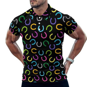 Impresión completa Venta al por mayor Hombres Impresión LOGO Slim Fit Polos Algodón de alta calidad Bordado personalizado Logo Hombres Polos - Product Image 1