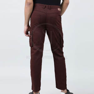 Pantalon cargo décontracté pour hommes Offre Spéciale Nouveau design avec devant plat respirant et léger Street Wear avec logo à la taille - Product Image 3