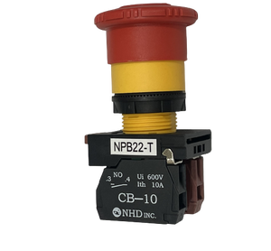 Interruptor de Emergencia NPB22-T11R, Girar para Liberar - Product Image 3