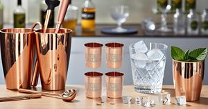 Venta al por mayor de cobre, metal, menta, Julep Cup, accesorios para bebidas, utensilios de cocina para el hogar, paquete de 4 - Product Image 4