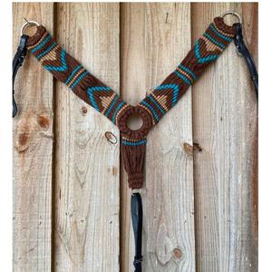 Premium Leather Horse Headstall & BreastPlate Set - Durable, Stylish, Comfortable, and Perfect for All Riding Adventures - Product Image 3