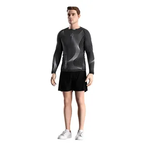 <b>Compression</b> <b>Shirt</b> Manufacturer Denim Quick Dry Custom <b>Men's</b> - Product Image 4