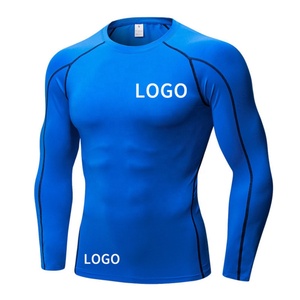 Hot Selling <b>Men</b> Custom Size Comfortable <b>Compression</b> Fitness Rash Guard Cheapest Customized Rashguard <b>Shirts</b> - Product Image 2