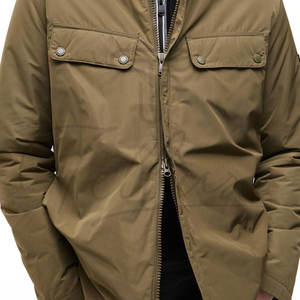 Chaqueta Acolchada con Parches para Hombre, Transpirable, Estilo Urbano, Formal, Ligera, Cortavientos, 100% Algodón - Product Image 4