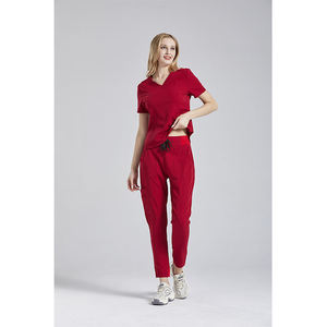 Ensemble de gommage athlétique moderne de nouvelle qualité pour les femmes-Pantalon de gommage moderne à col en V pour le yoga - Product Image 4