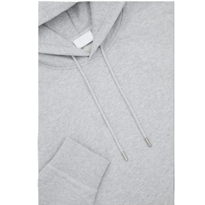 Sweat à capuche OEM brodé en coton épais 100 % anti-boulochage respirant pour homme, coupe oversize à épaules tombantes - Product Image 5