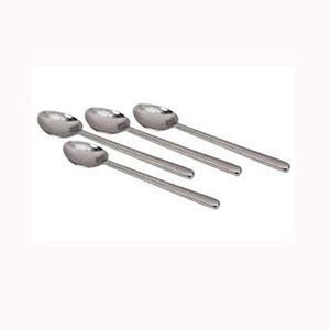 Impressionnant ensemble de couverts royaux vintage longue poignée ronde couverts en acier inoxydable poli argent pour la rentrée des classes - Product Image 1