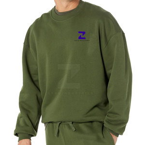 Sudaderas de hombre mezcladas de algodón básico de etiqueta privada-Estilo casual de invierno transpirable de alta calidad con logotipo personalizado - Product Image 1