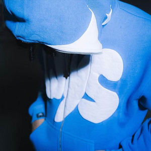Sudadera con capucha de peso pesado con logotipo personalizado, ropa informal estilo Hip Hop de gran tamaño con estampado hinchado, sudadera con cremallera completa para hombre - Product Image 3