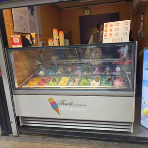 Artaus fabbrica tradizionale Gelato italiano espositore per Gelato da banco vetrina OEM Freezer frigo che crea autentico italiano - Product Image 1