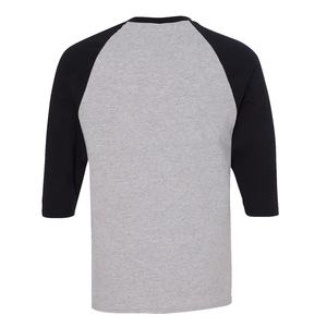 T-shirt en toile 100% coton à manches 3/4, séchage rapide, respirant, col rond, coupe classique pour femmes et hommes - Product Image 6