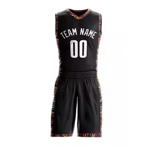 Uniformes de baloncesto 100% malla de algodón rendimiento atlético con transferencia de calor impreso logotipo personalizado transpirable 2025 - Product Image 5