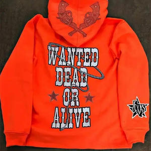 Sweat à capuche pour homme de haute qualité, fermeture éclair intégrale, streetwear, broderie, mode, luxe, 420G, sweat à capuche personnalisé en molleton, sweat à capuche ample pour homme - Product Image 2