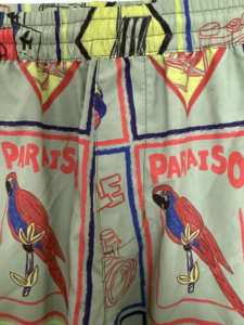 Short de bain pour hommes en maille imprimée florale à séchage rapide de haute qualité sergé Style décontracté Anti-rides maillot de bain plage Style décontracté - Product Image 4