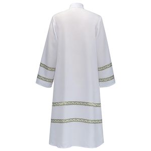 Casulla de Celebrante para Hombre, Túnica Vintage de Sacerdote, Capa, Sotana, Vestimenta Blanca para Venta en Línea - Product Image 3