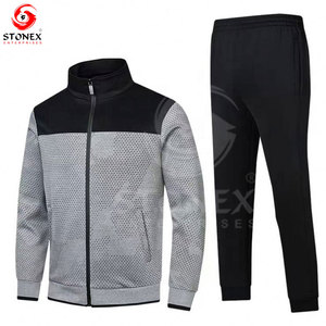 High Quality Custom Print Tracksuit for Men Sports Jogging Suit Wholesale OEM Supplier Lightweight Quick Dry - Product Image 3