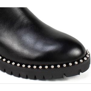 Stivaletti da Donna Seven Dials Shelley con Borchie, Altezza Ginocchio, Neri, Taglia 7 M, Chiusura Slip-On, Piattaforma Alta, Traspiranti, Stile Autunnale - Product Image 3