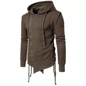 Hombres Heaven Rose 100% algodón Sportswear Fleece Zip-up Hoodies con diseño sólido de moda para el invierno - Product Image 3