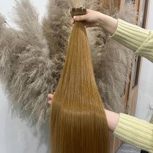 Extensions de cheveux naturels à bandes adhésives, lisses et raides, couleur naturelle, cuticules alignées, prix de gros - Product Image 3