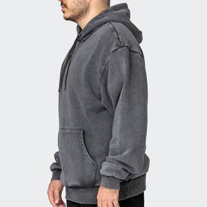 Sudaderas con capucha lavadas para hombre, ropa de calle con hombros caídos, sudaderas con bolsillo funcional de gran tamaño vintage de algodón pesado, sudaderas con capucha para hombre - Product Image 5