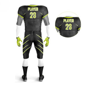 Meilleurs uniformes de football américain personnalisés pour adultes, respirants, imprimés par sublimation, 100% polyester, séchage rapide - Product Image 3