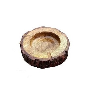 Cendrier en bois naturel de forme personnalisable de style classique fait main Cendrier personnalisé - Product Image 1