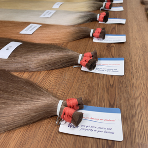 HAIRESTYLES High Quality Remy Grade Vietnamese Straight Bulk Human Hair Extensions 8-36 Inches Lace Weft <b>Bleached</b> 100g - Product Image 2