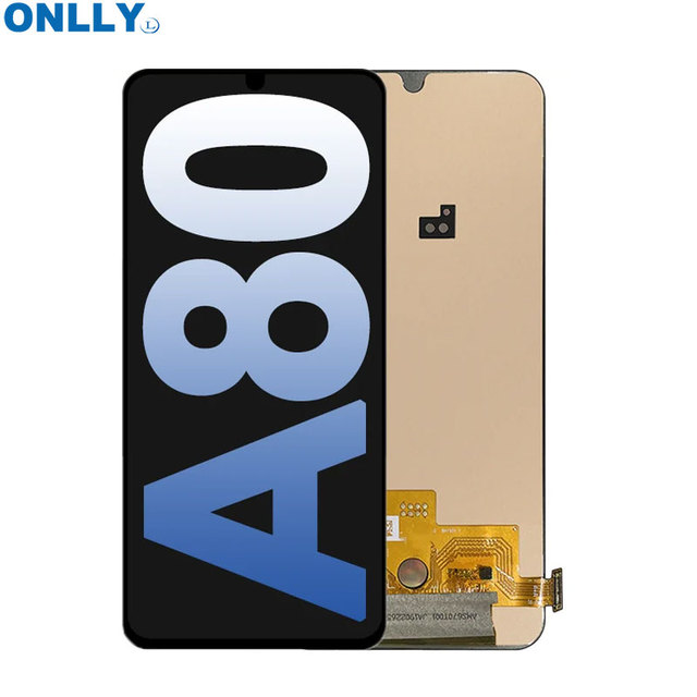 For Samsung A80 LCD for Samsung for Galaxy SM-A805 A805 A805F Lcd Display Touch Screen Digitizer Assembly and Frame