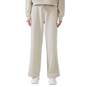 Pantalon de survêtement coupe ample Chic et confortable pantalon de survêtement baggy à jambe droite pour femme pantalon décontracté en tissu doux pour un usage quotidien - Product Image 1