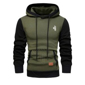 Sweat à capuche confortable en molleton de coton/polyester 330g pour homme, qualité professionnelle, avec logo personnalisé, en tissu éponge français, coupe oversize, poche hiver, vente en gros - Product Image 3