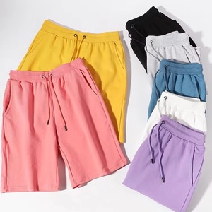 Short décontracté pour femme avec cordon de serrage taille élastique imprimé poches d'été couleur unie sport plage ample short de sport décontracté - Product Image 1