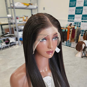 100% VIETNAMIEN VIERGE CHEVEUX HUMAINS OS DROIT COULEUR NATURELLE HD DENTELLE TRANSPARENTE DOUBLE TIRÉ - Product Image 4