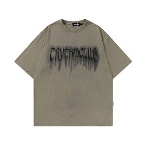 เสื้อยืดผ้าฝ้ายสีดำถักแบบหนัก250gsm กำหนดเองเสื้อยืดผ้าฝ้าย100% ดีไซน์ซุปเปอร์พิมพ์ลายตัวละคร3D - Product Image 2