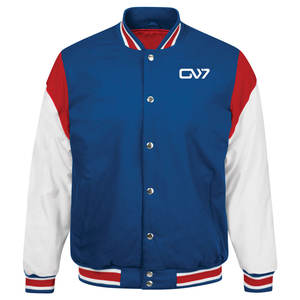 Vestes d'université chaudes en laine pour hommes pour la saison d'hiver avec doublure intérieure matelassée et fermeture à pression - Product Image 1