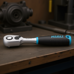 Clé à cliquet réversible Hazet 1/4'' HiPer avec verrouillage de sécurité, cliquet pneumatique à dents fines - Product Image 3